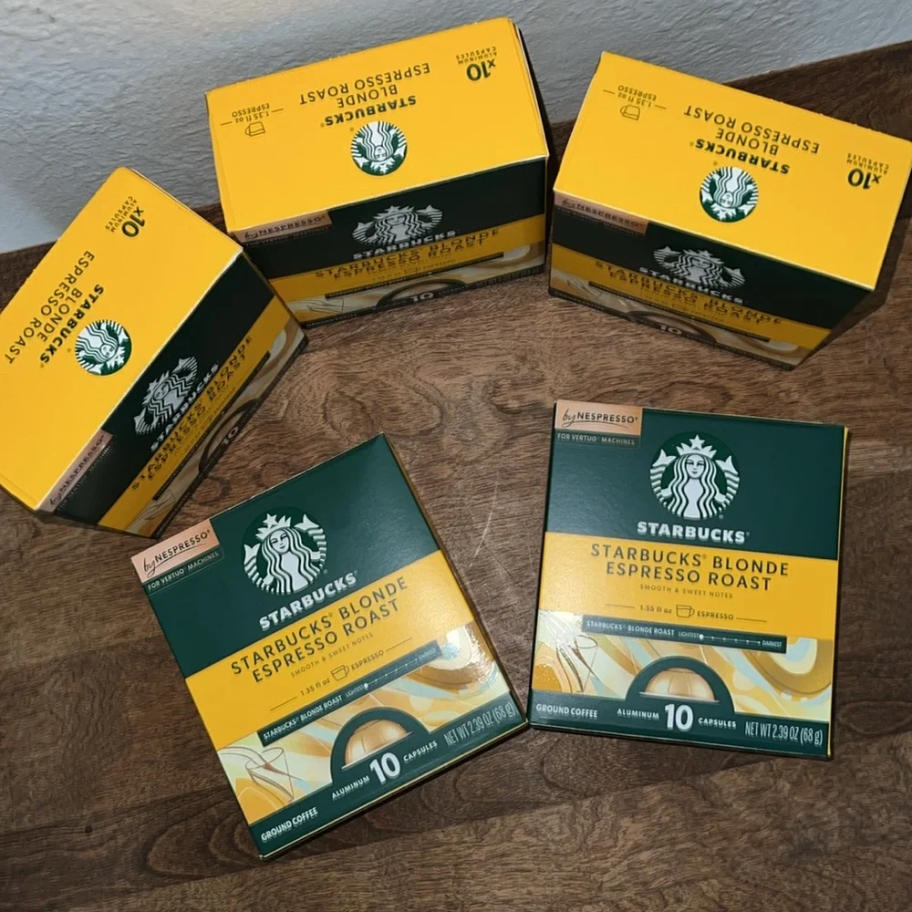 Starbucks Nespresso Vertuo Blonde Espresso Roast Coffee Pods 50 ct - Picture 2 of 3